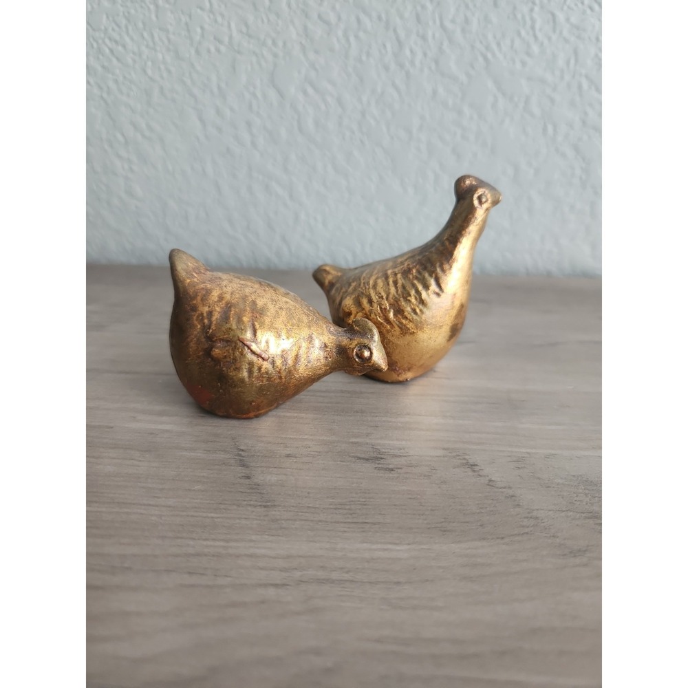 Vtg Howard Pierce Art Pottery Gold Leaf Quails Autumn Art Farmhous Rustic Decor